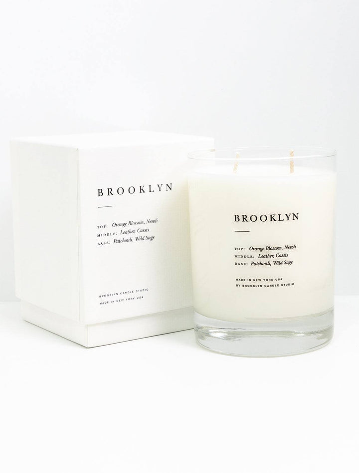 Packaging of Brooklyn Candle Studio's ESCAPIST brooklyn candle.