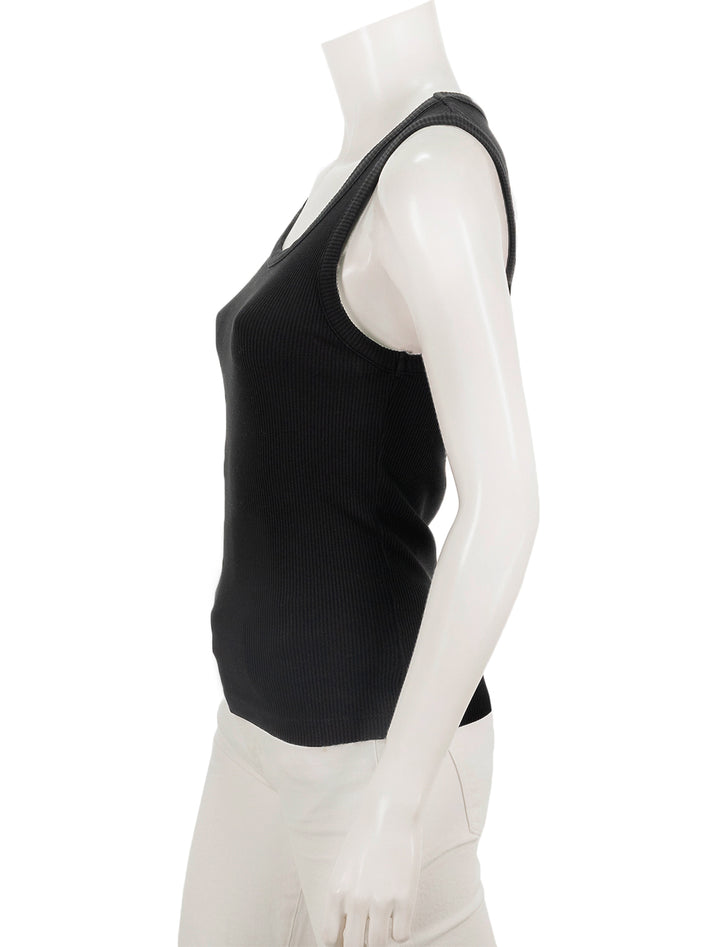 poppy tank in black