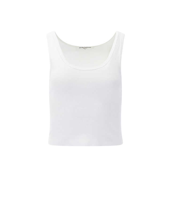 blondie tank in white