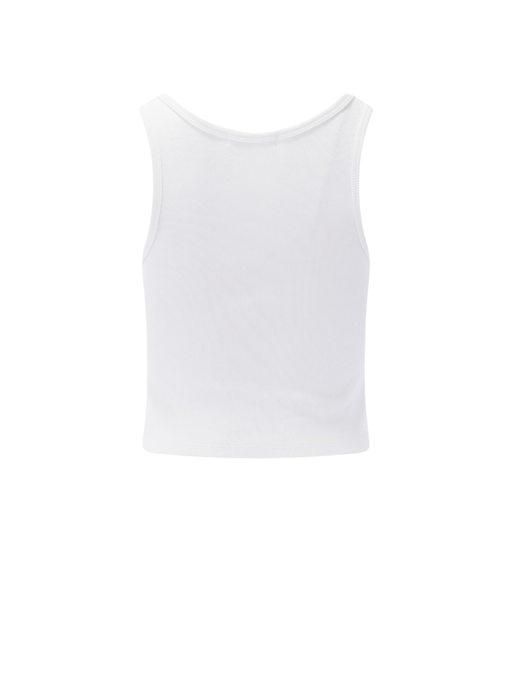 blondie tank in white