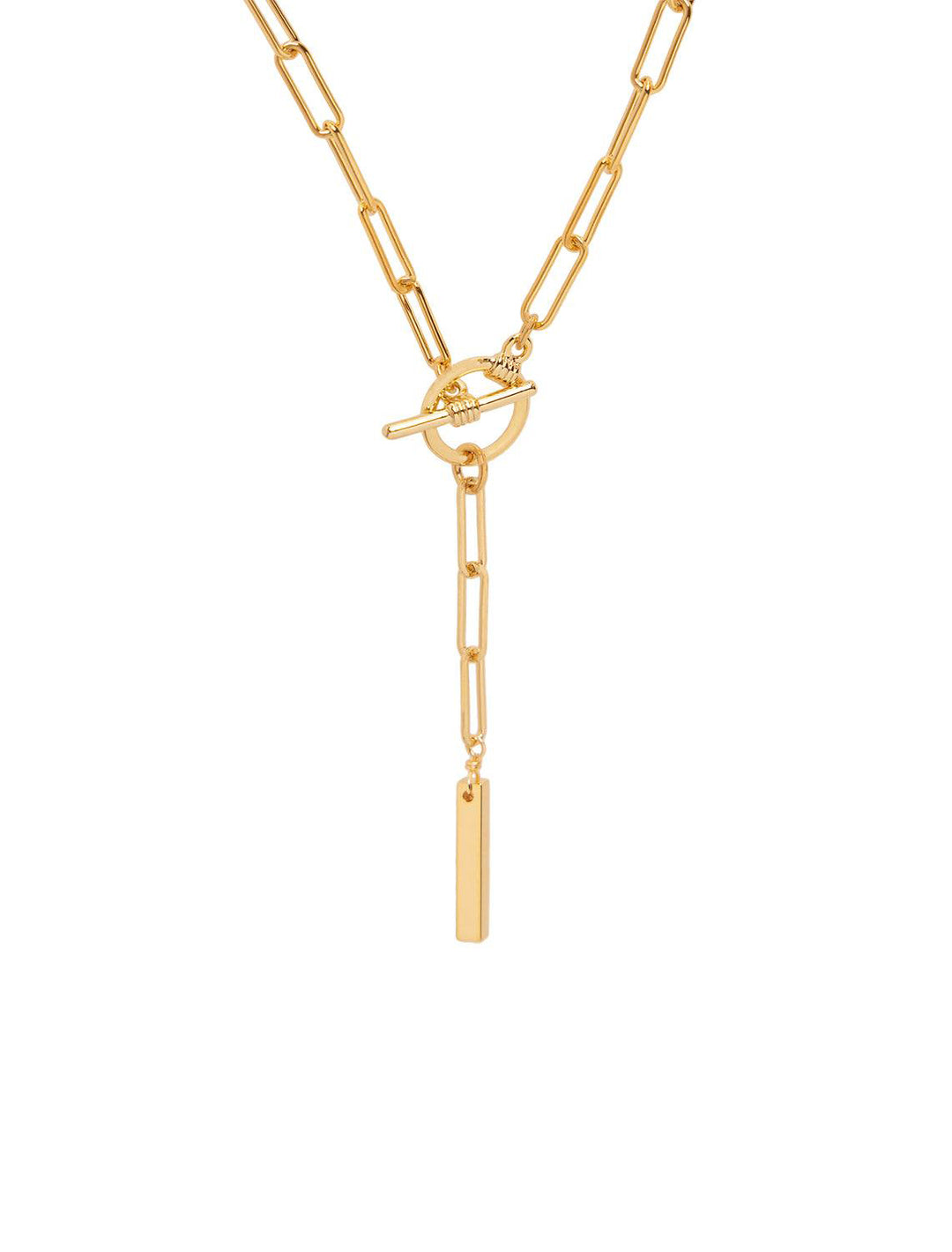 parker toggle necklace in gold