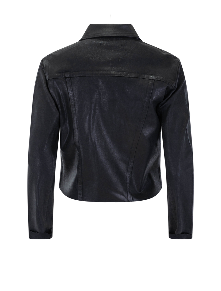janelle jacket in coated black
