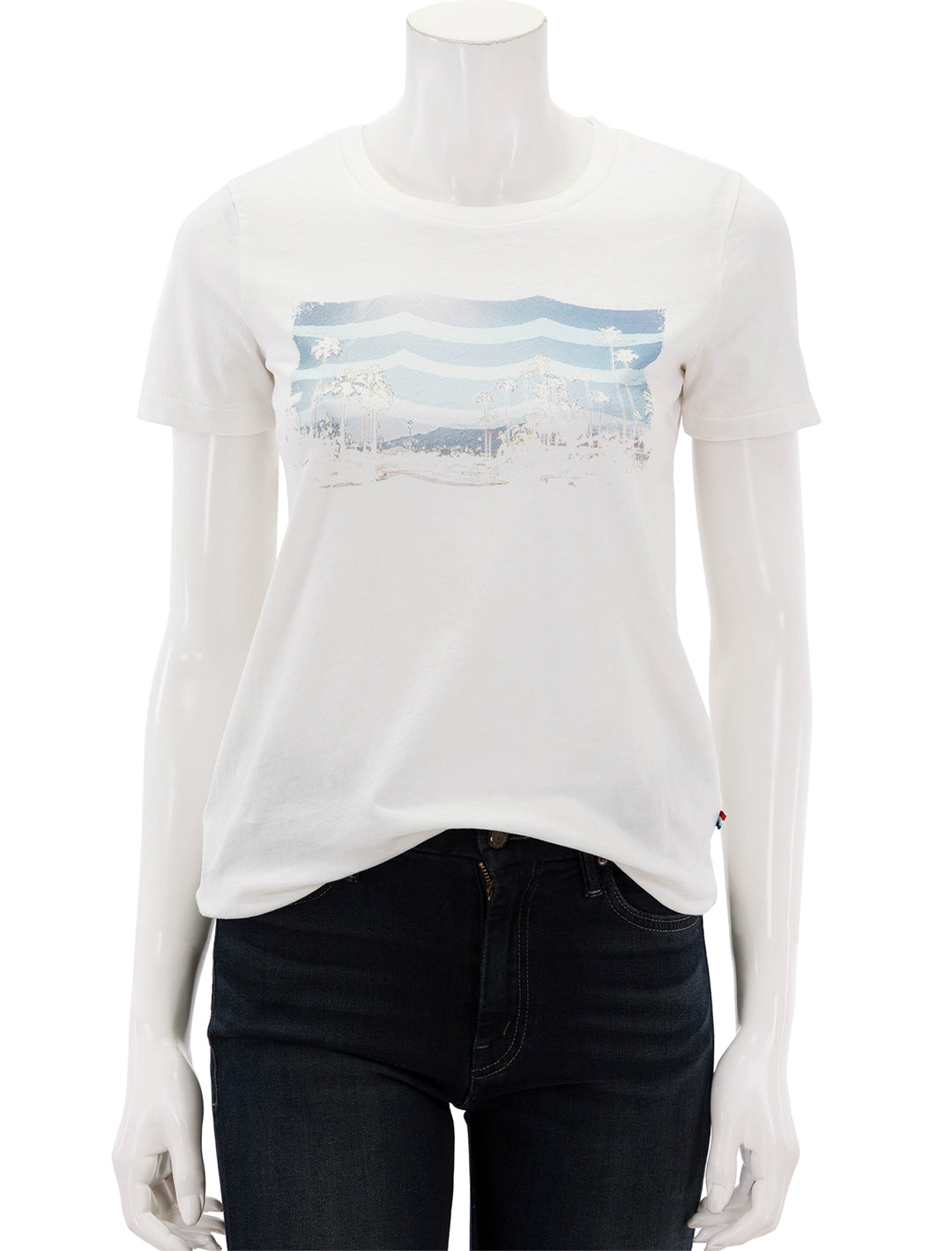 Front view of Sol Angeles' set sail crew tee.