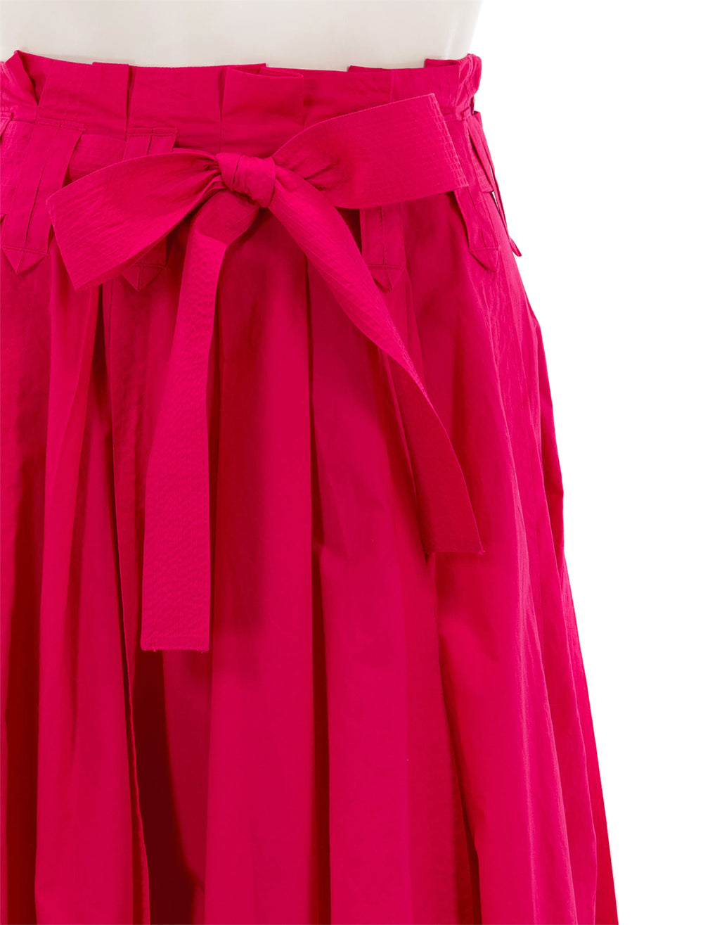 Close-up view of Ulla Johnson's dylan skirt in orchid.