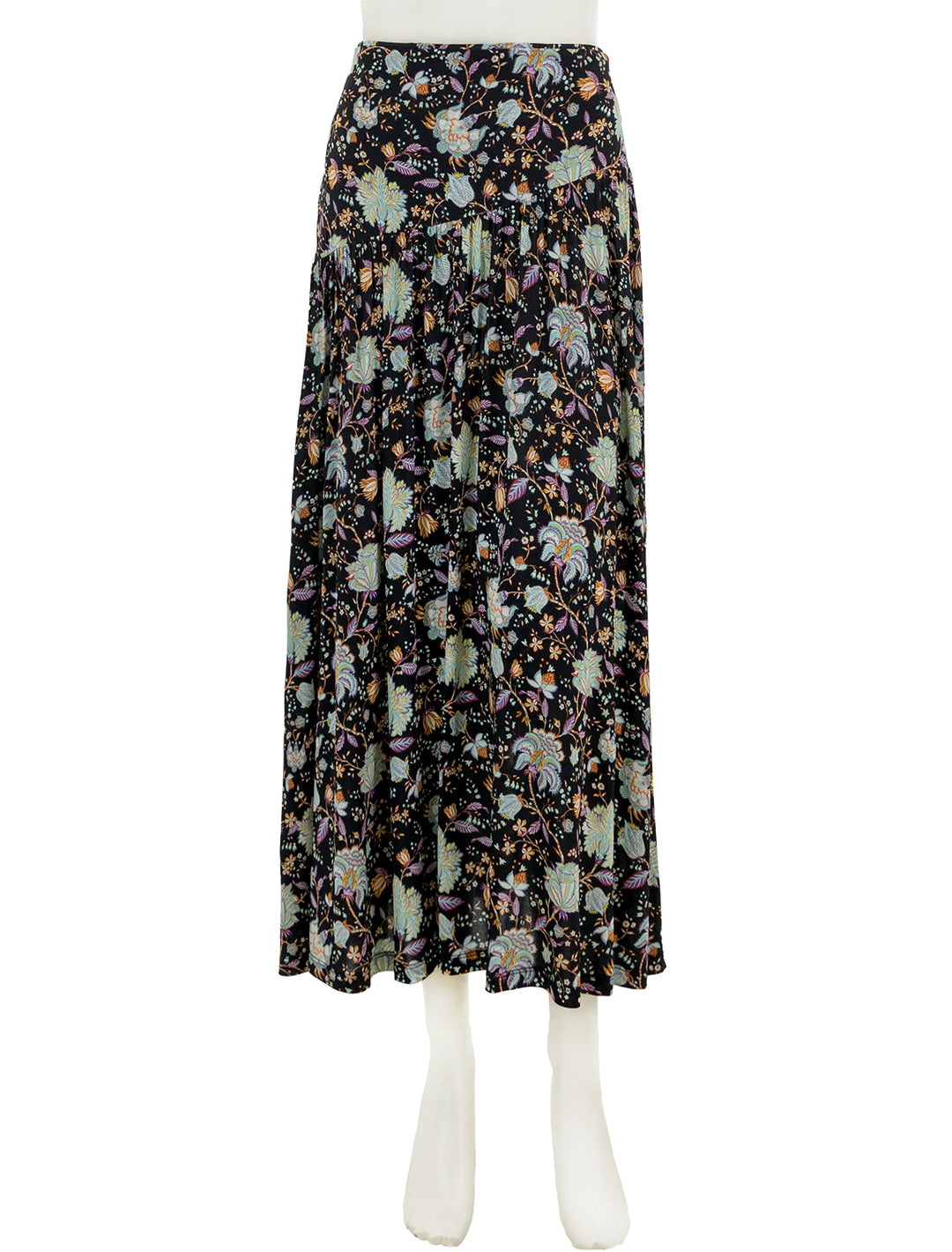 Front view of Ulla Johnson's kiera skirt in nuit.