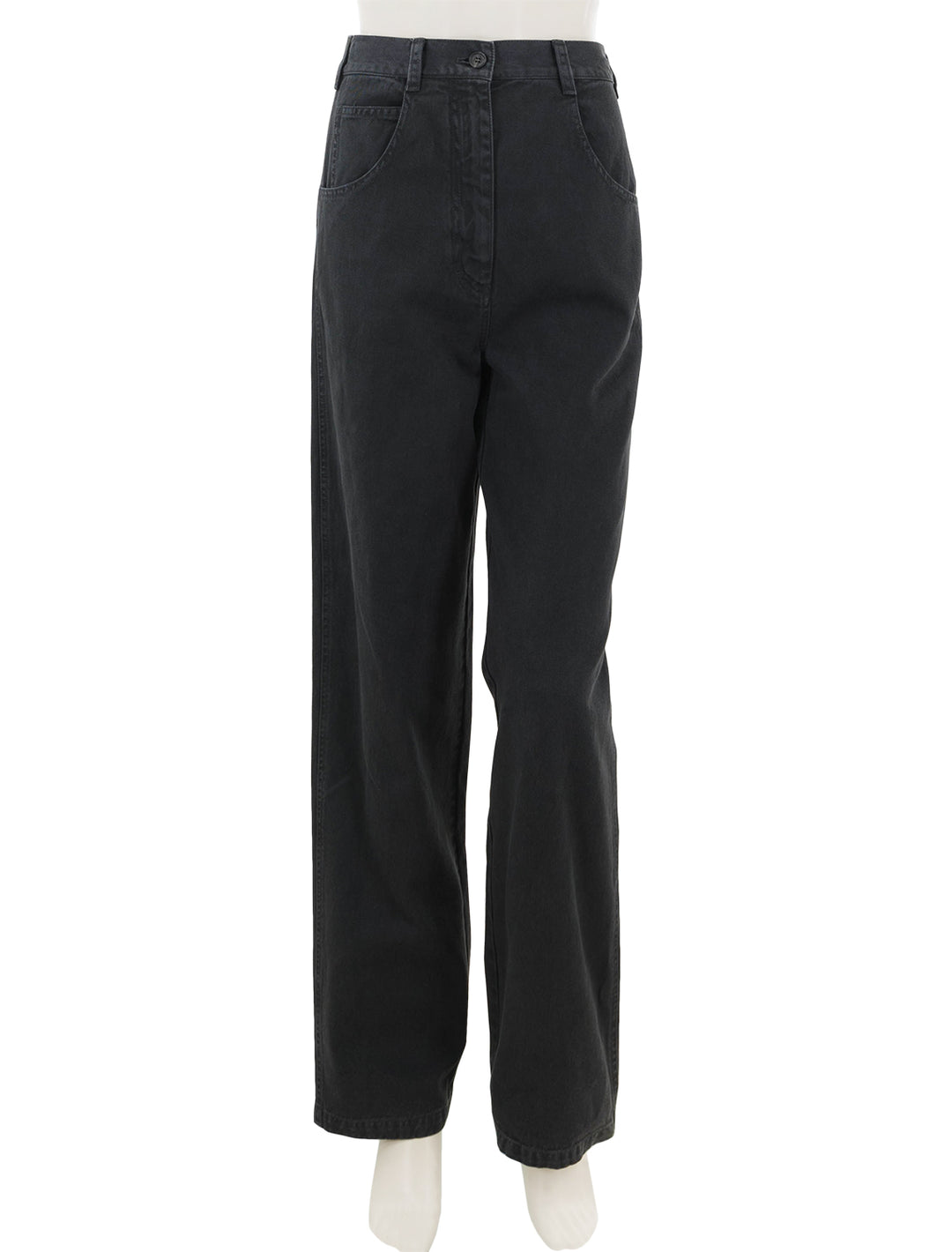 Front view of Nili Lotan's aaron pant in carbon.