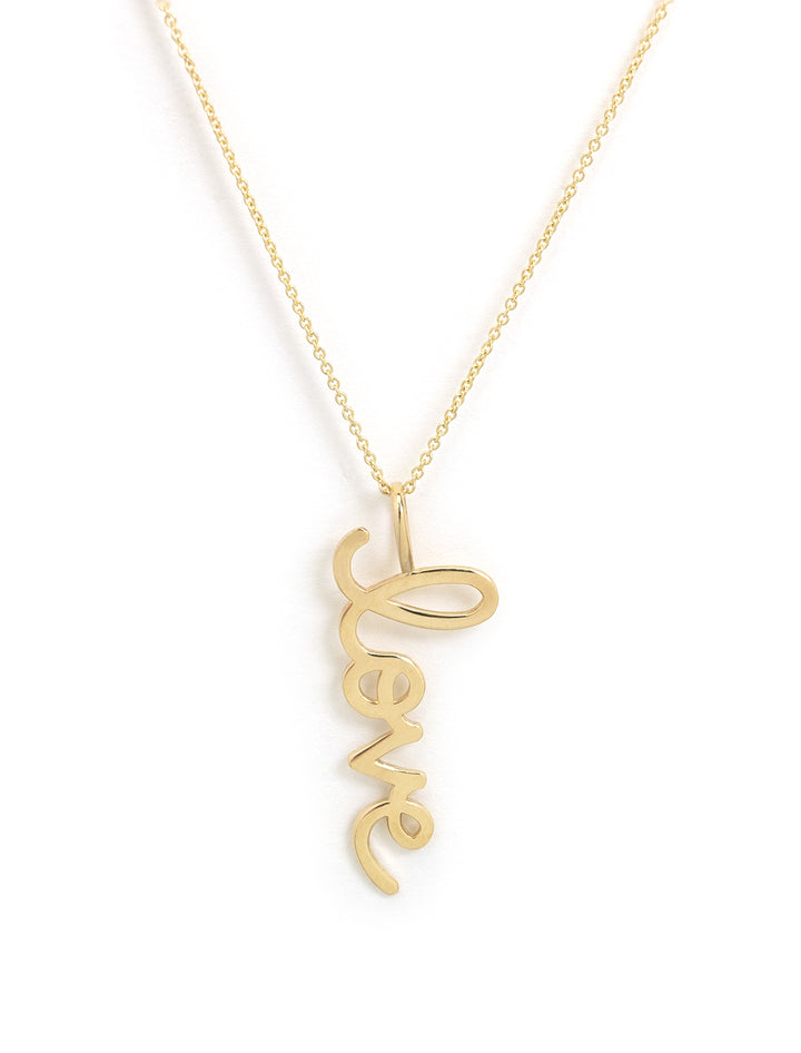 Front view of Sydney Evan's Large Pure Love Charm Necklace.