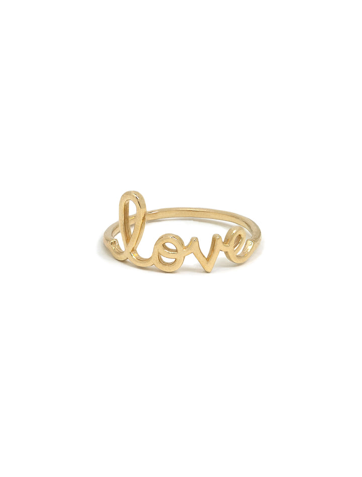 Front view of Sydney Evan's pure love ring.