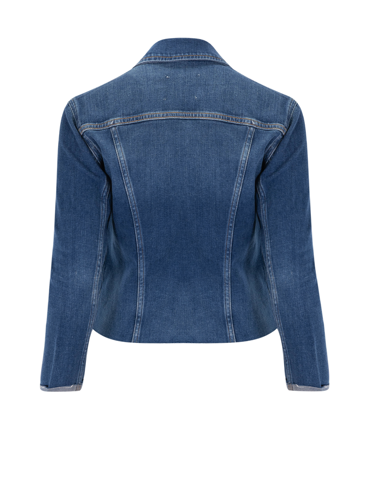 janelle slim raw jacket in authentique