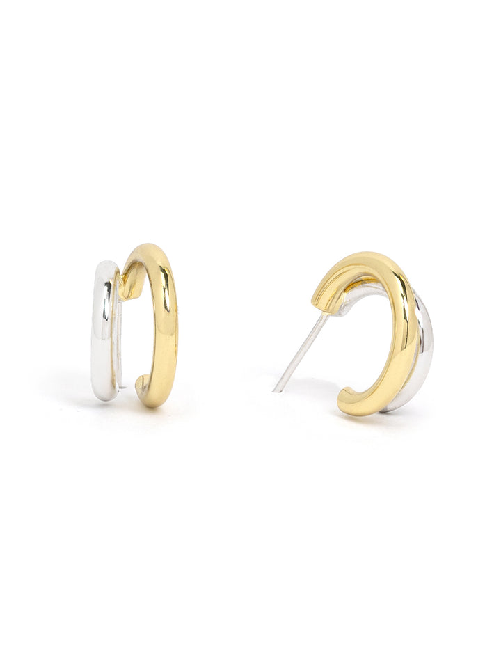 Front view of Shashi's Gemini Hoops.