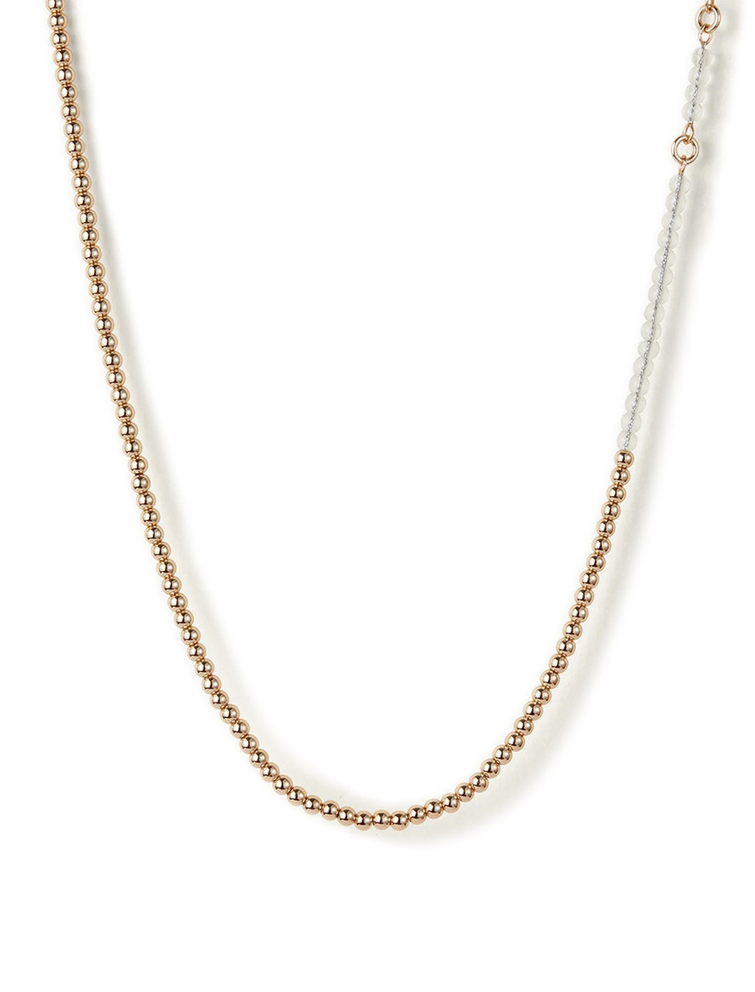 pia choker necklace in gold and clear
