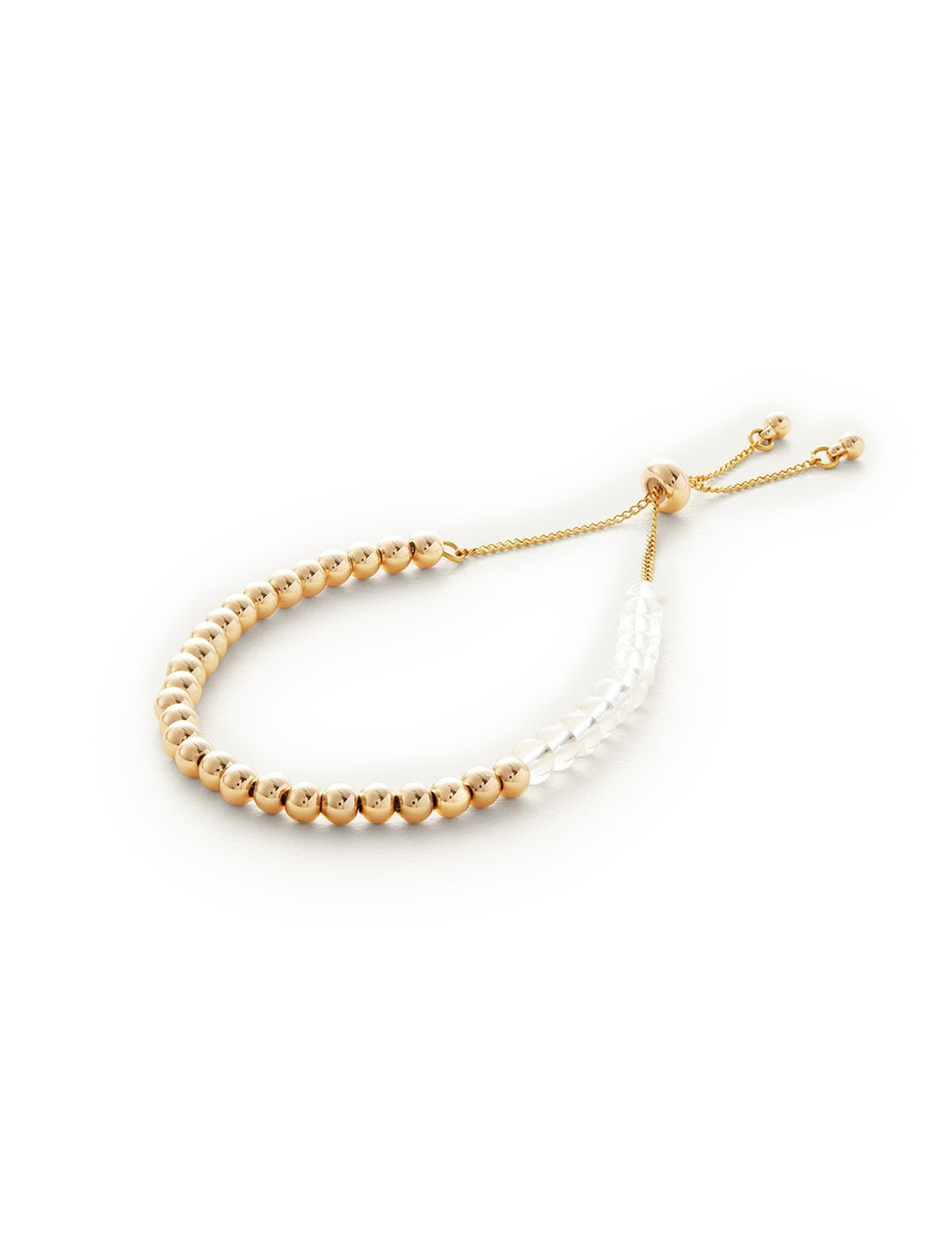 pia bracelet in gold and clear