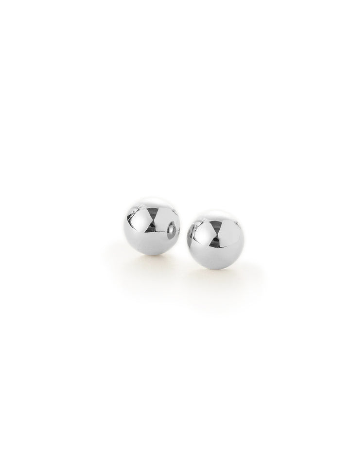 aurora studs in silver