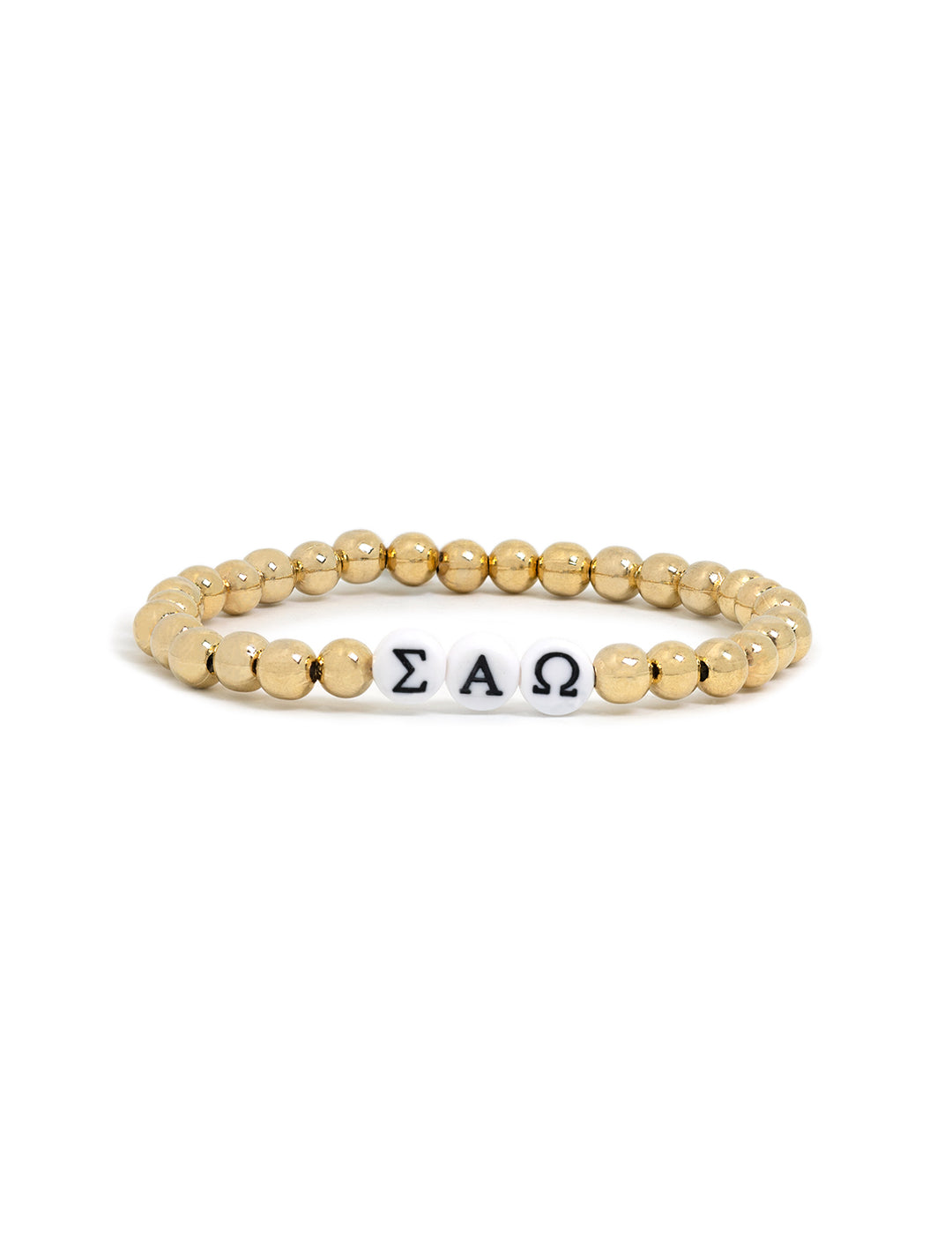 sigma alpha omega beaded bracelet