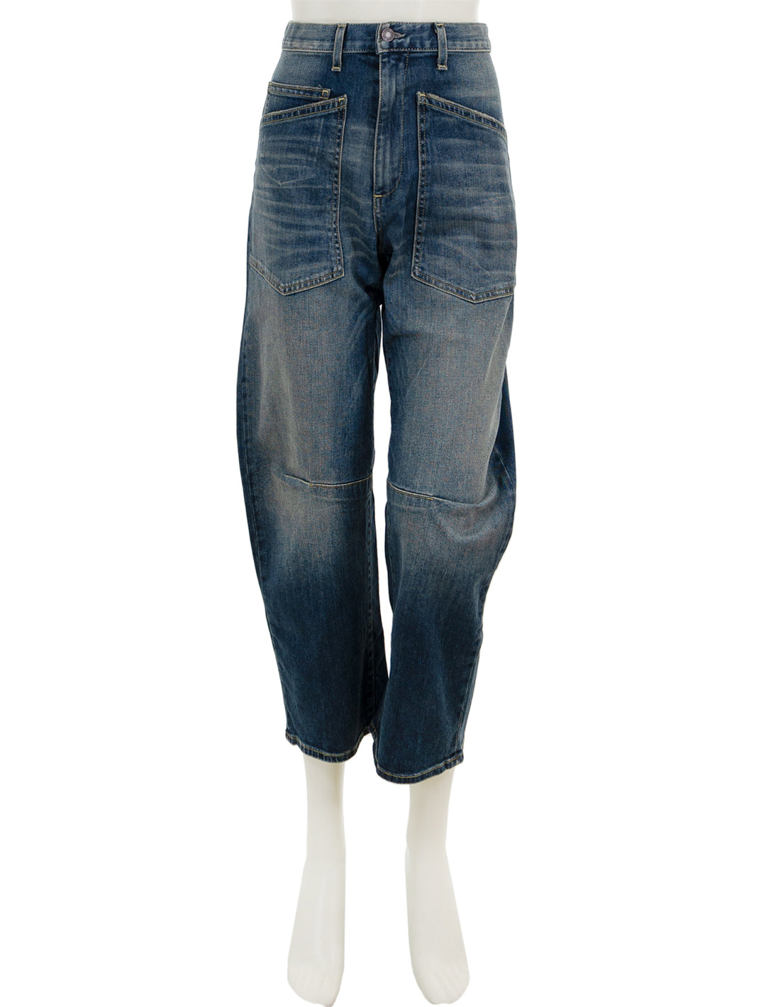 Front view of Nili Lotan's shon jean in classic wash.