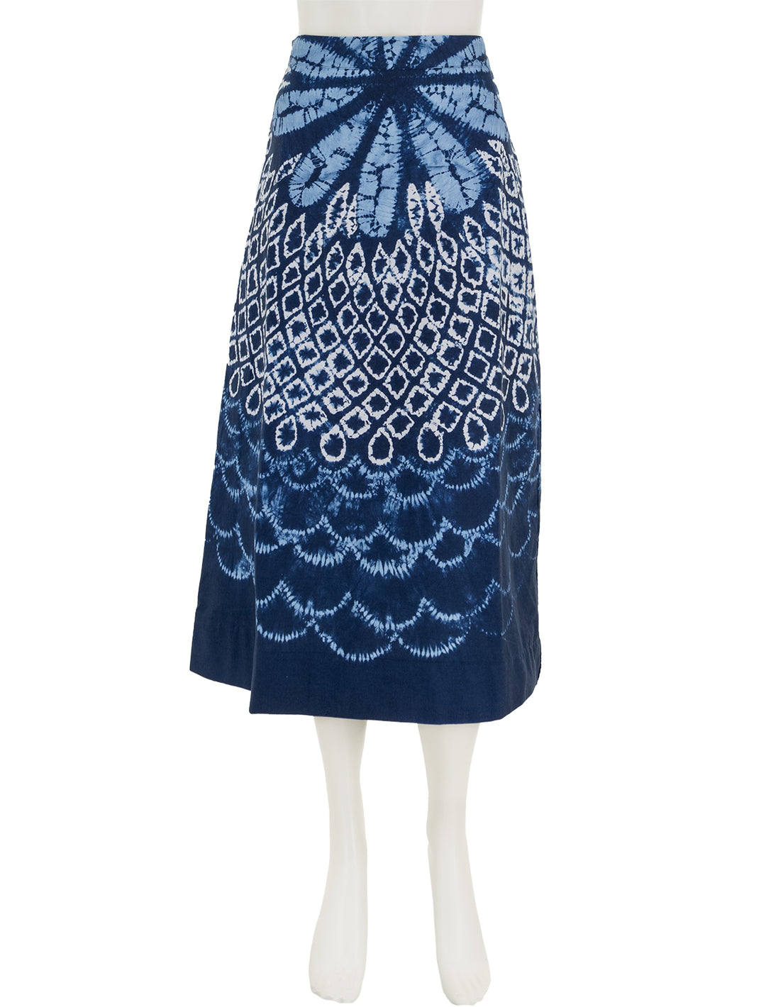 Front view of Sea NY's blythe dye print skirt