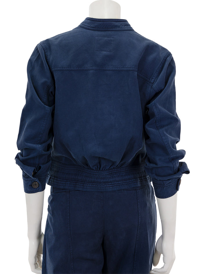 Back view of Rails' alma jacket in navy.