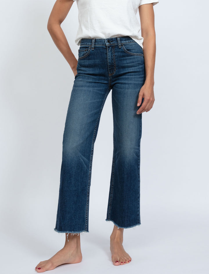 cropped wide leg chevelle