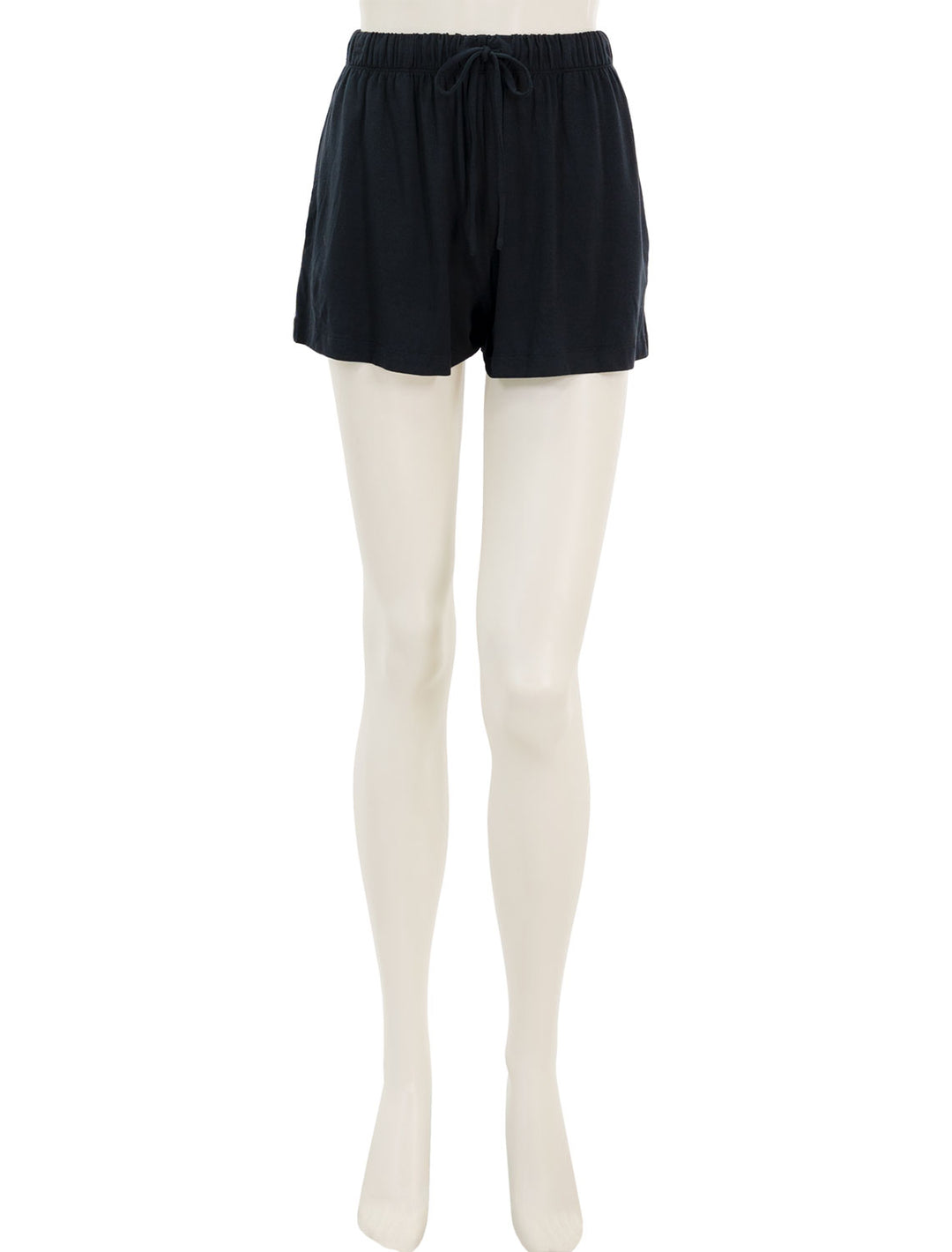 Front view of eberjey's gisele everyday relaxed short in black.