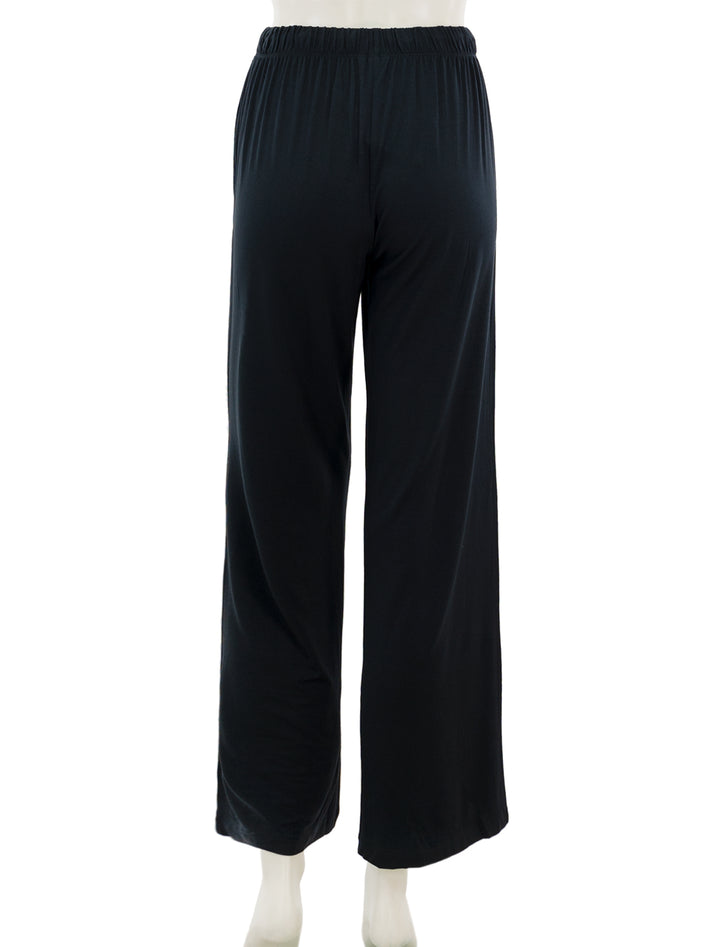 Back view of Eberjey's gisele everyday pant in black.