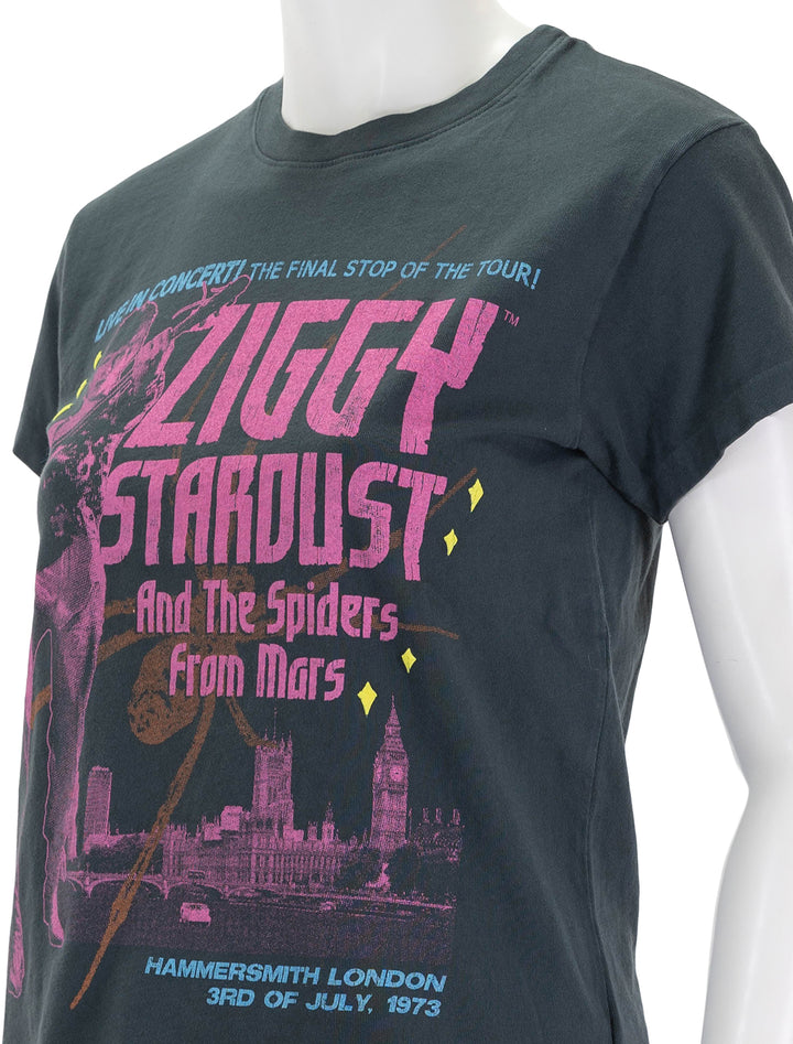Close-up view of Daydreamer's ziggy stardust tee.
