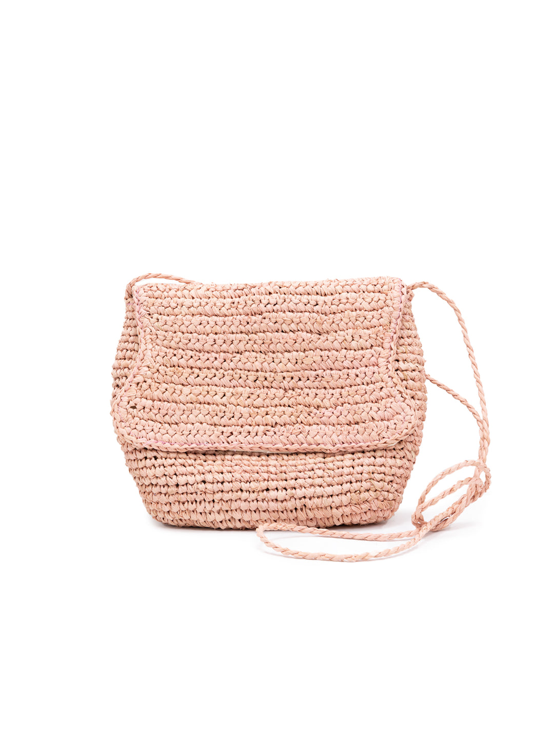 Front view of Hat Attack's easy crossbody in blush.