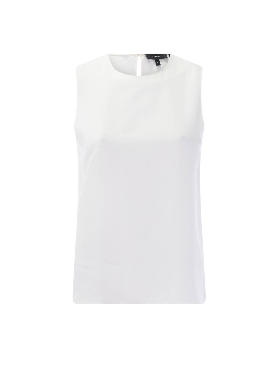 the sleeveless shell in ivory