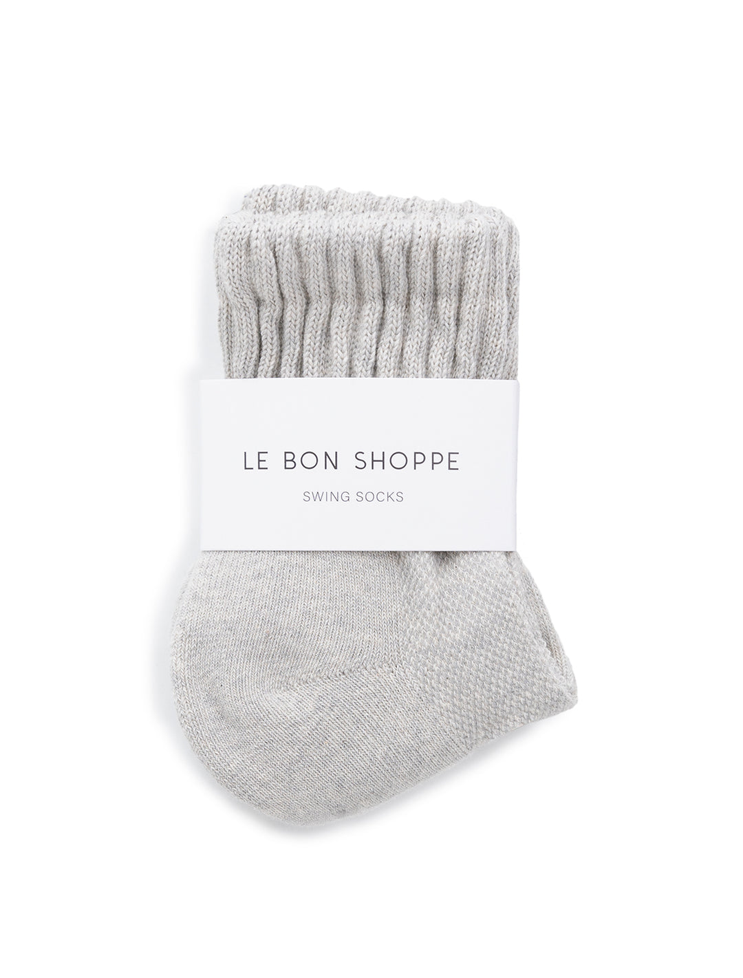 Front view of Le Bon Shoppe's swing socks in marble.