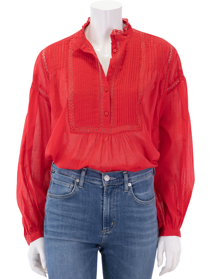 disia blouse in red