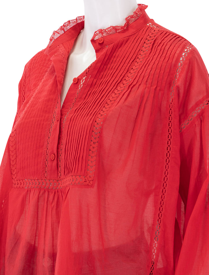 disia blouse in red