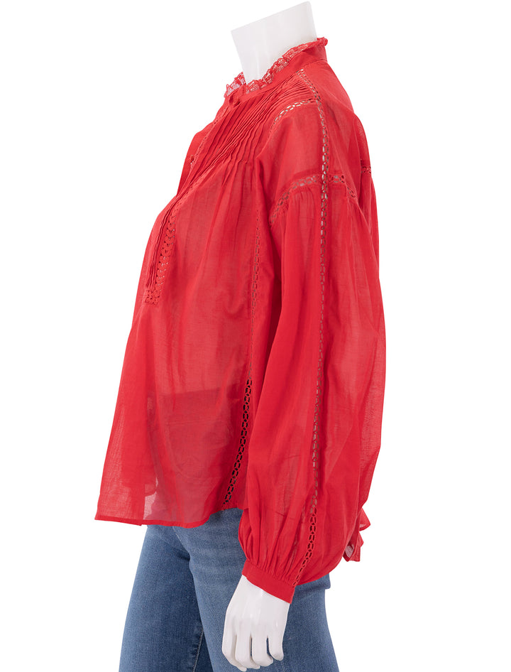 disia blouse in red