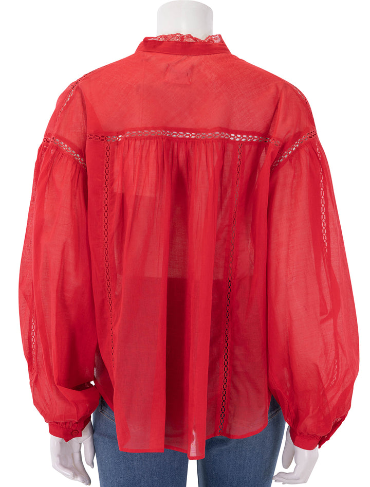 disia blouse in red