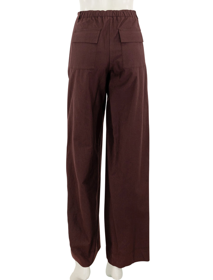 mid rise utility pants in cherry night