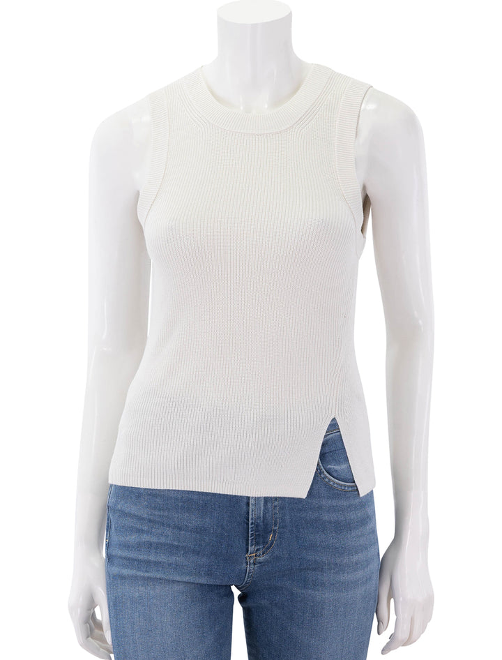 bobbie sweater tank in moonstone