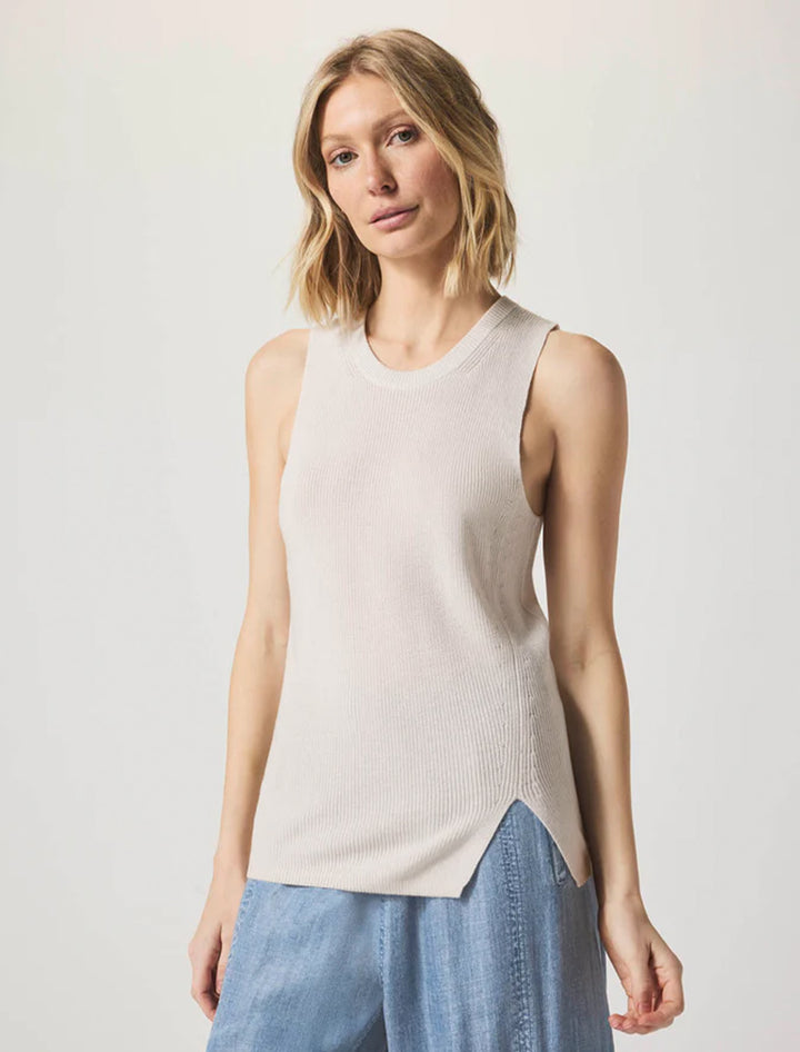 bobbie sweater tank in moonstone