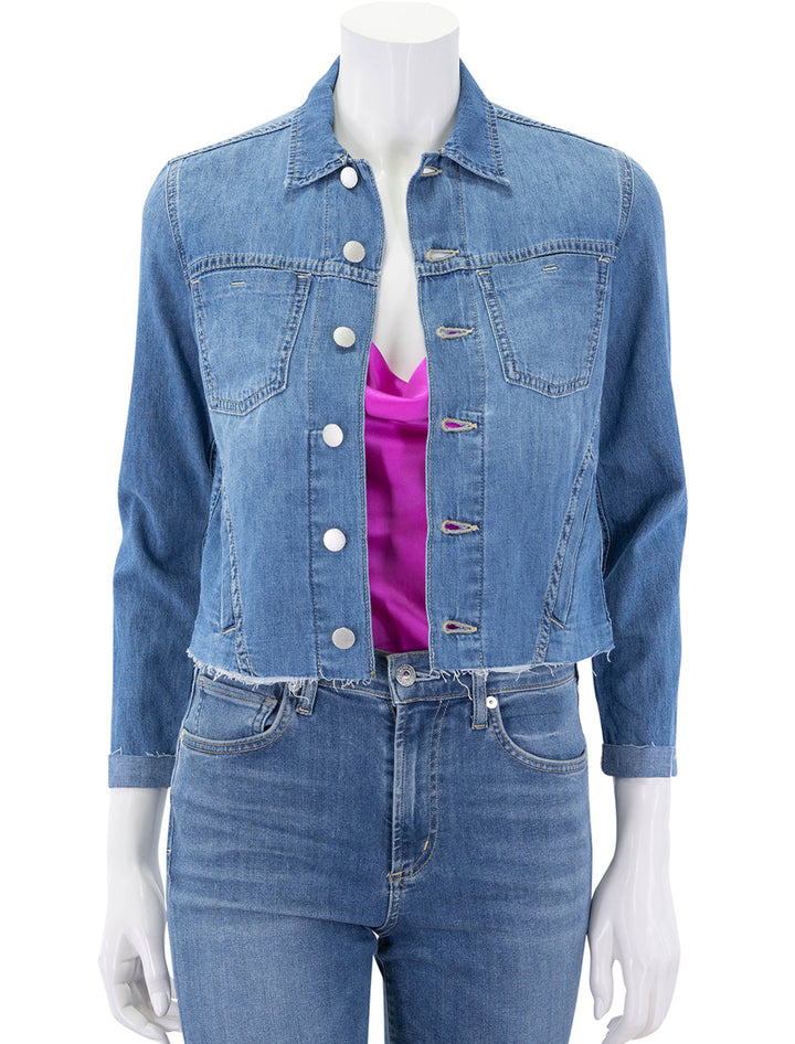 janelle slim raw jacket in stokes