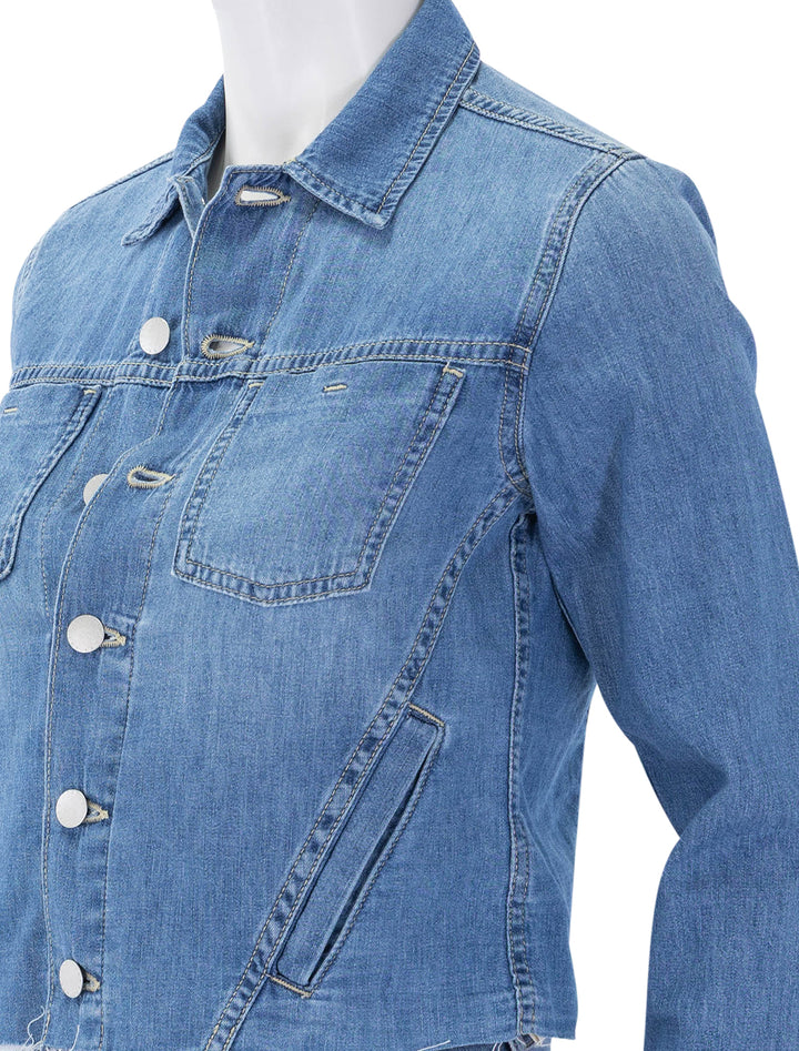janelle slim raw jacket in stokes