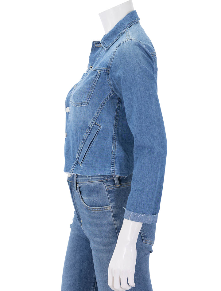 janelle slim raw jacket in stokes