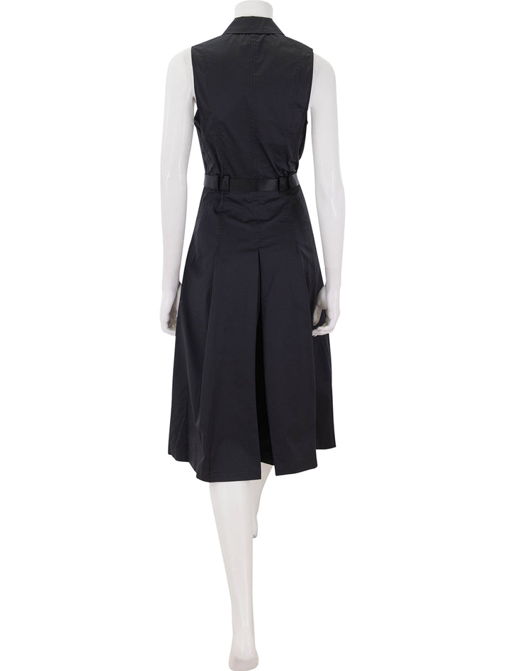 kylo belted shirt dress in black