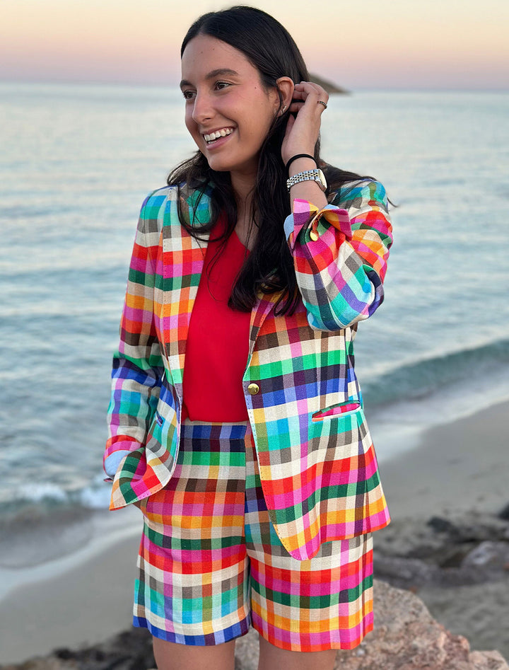 sandra plaid shorts