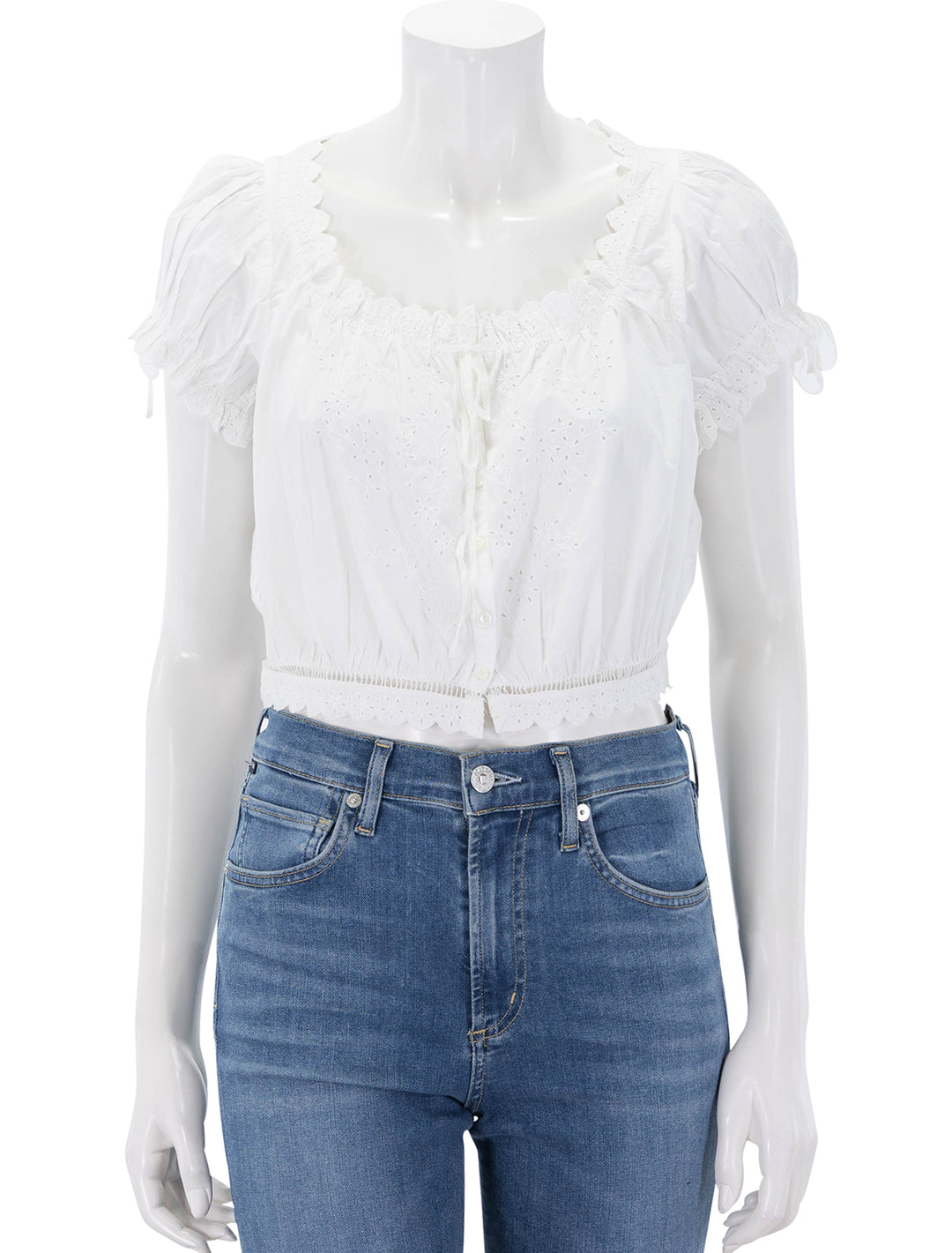 front view of nera top in salt