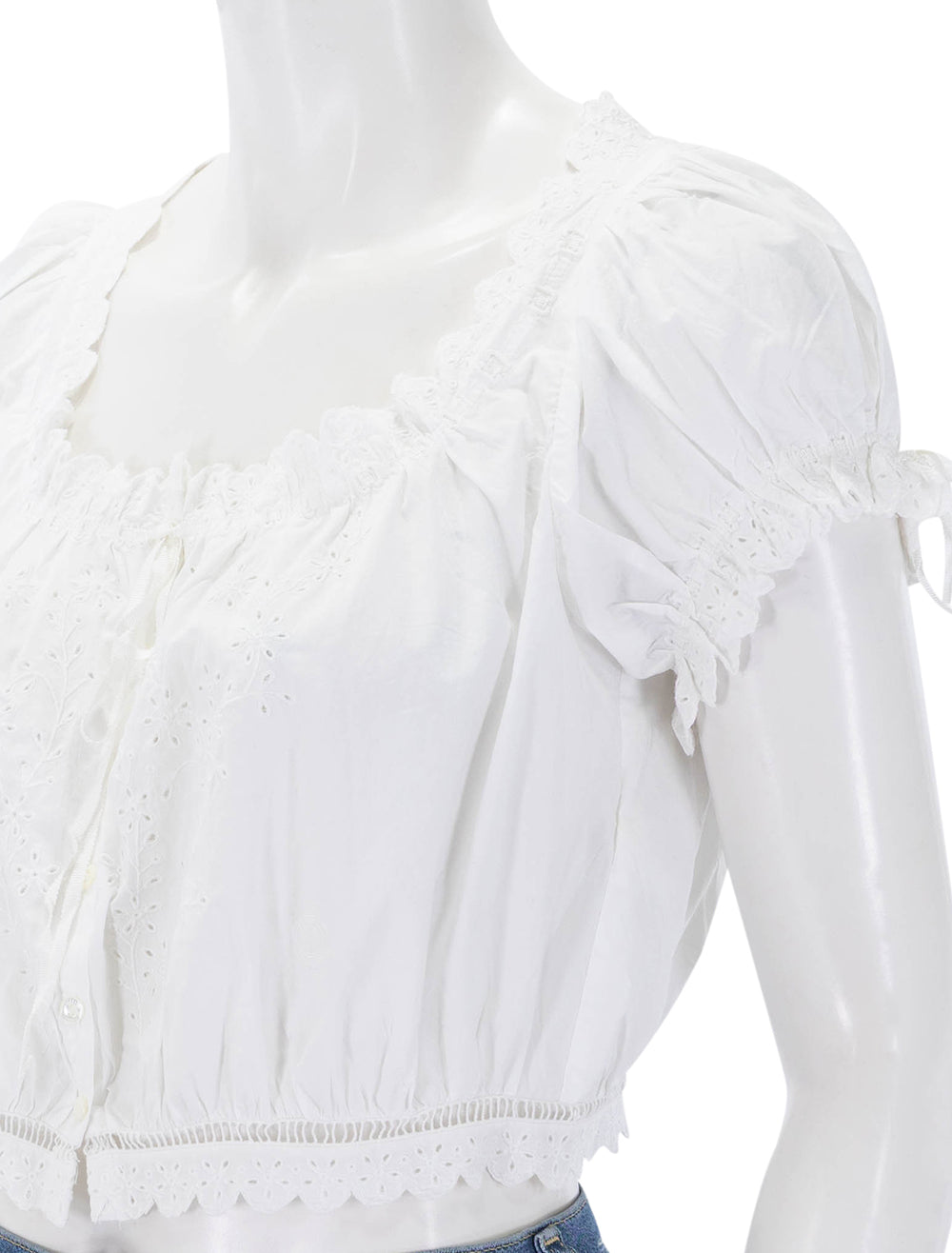 close up view of nera top in salt