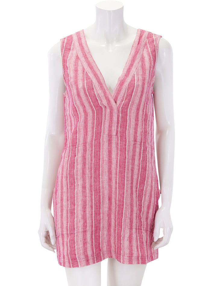 azure dress in granita stripe