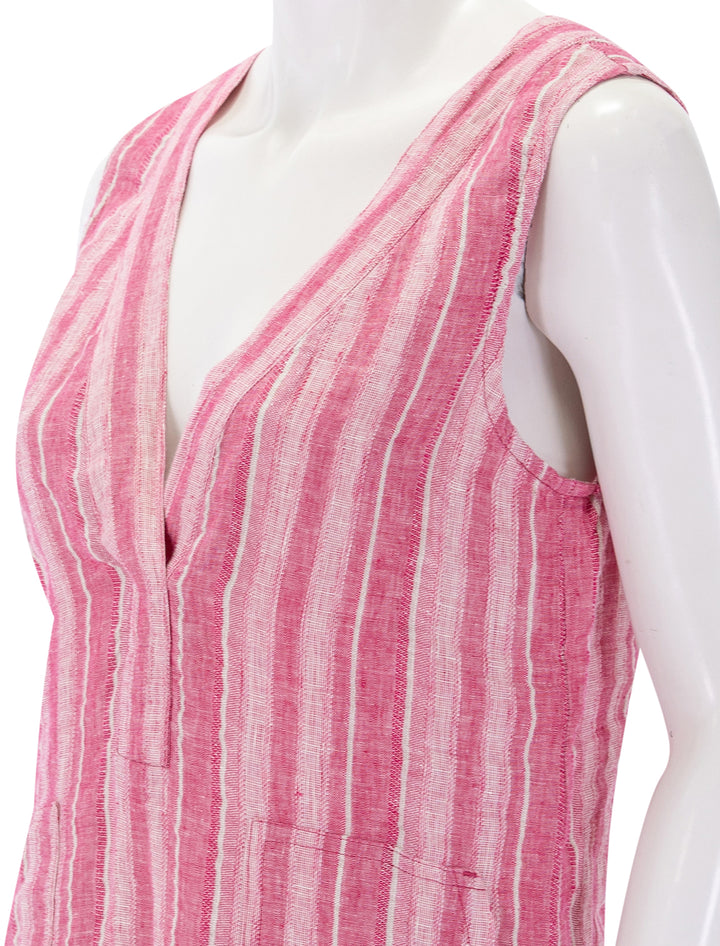 azure dress in granita stripe