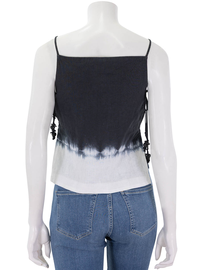 mancora linen top in onyx ombre
