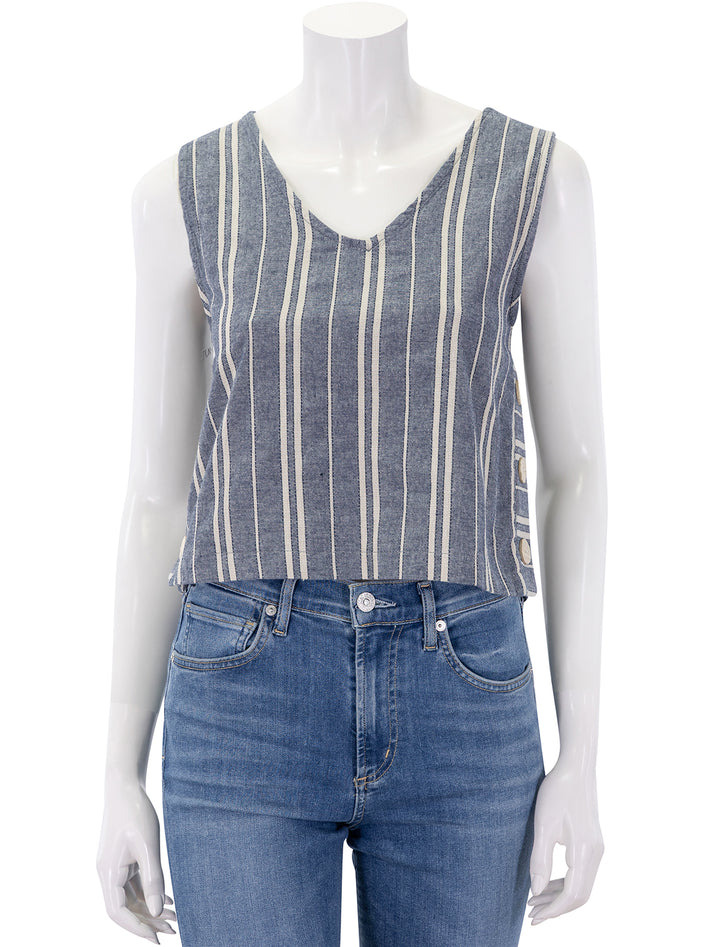 corsica celestine blouse in kind of blues
