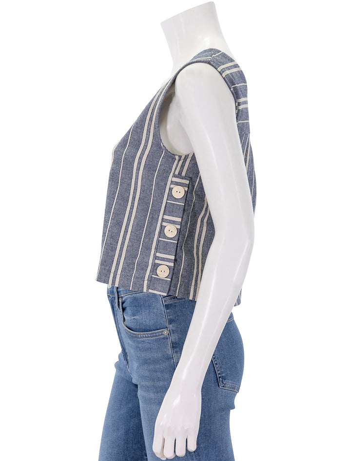 corsica celestine blouse in kind of blues