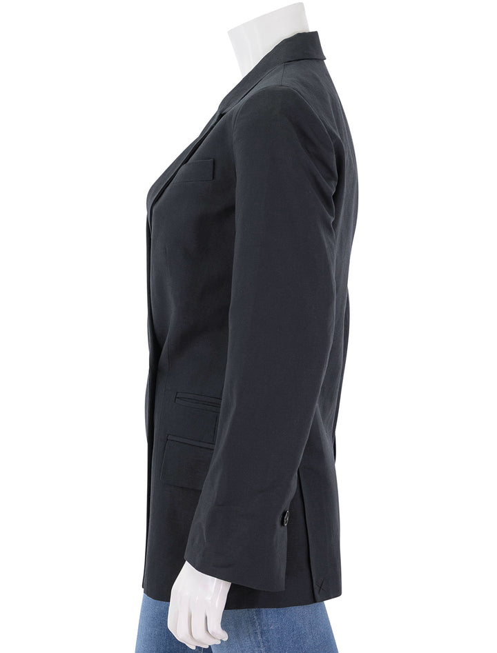 soho waisted blazer in black