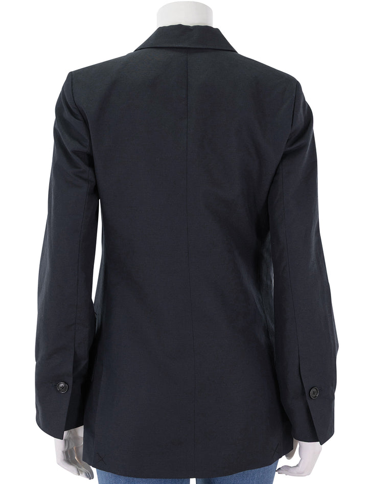 soho waisted blazer in black