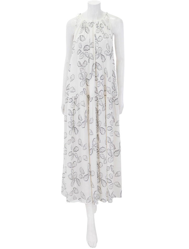 santana dress in bone oyster